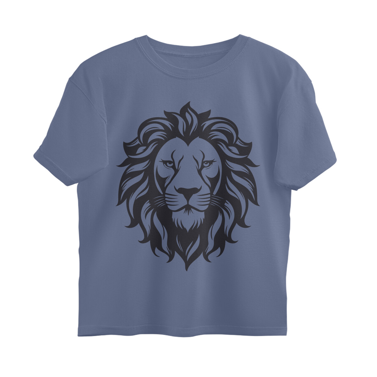 front-68df796b5fe8f-Steel_Grey_XS_Oversized_T-shirt.jpg lion oversized printed t shirt